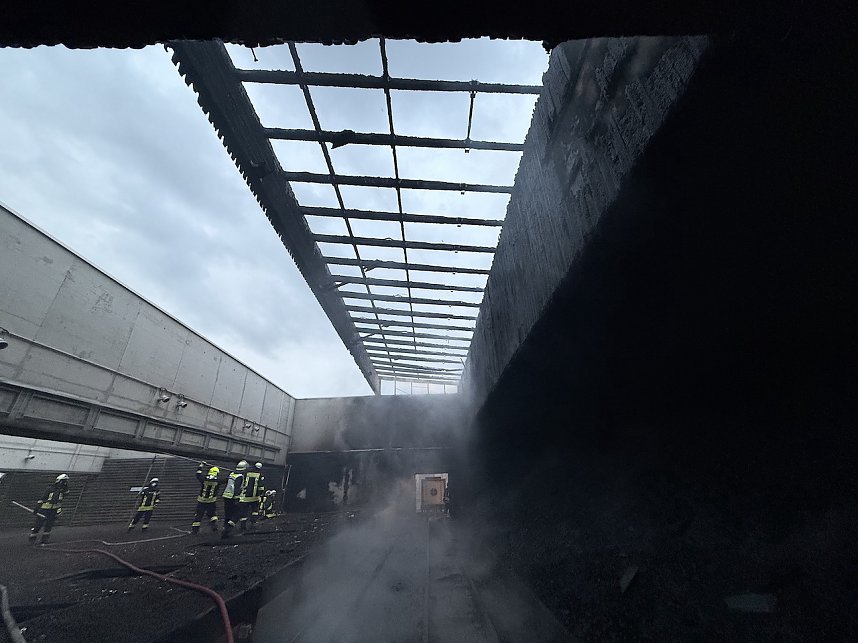 Brand in der Schie&szlig;anlage