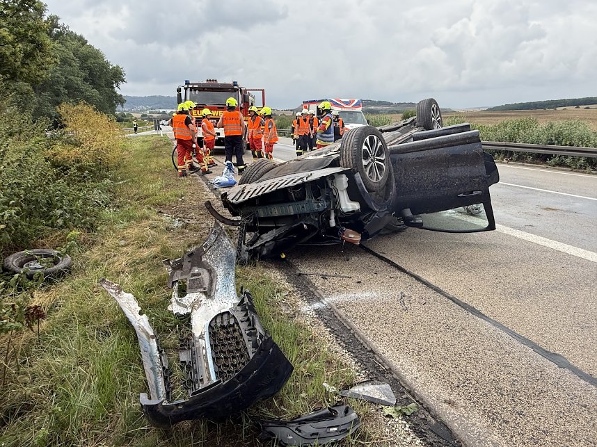 Unfall auf der Autobahn