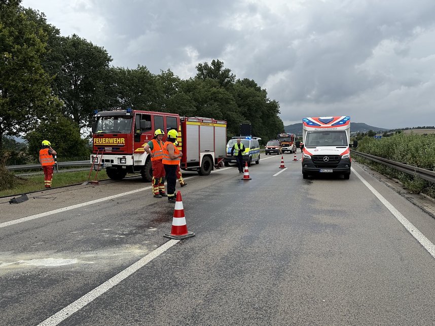 Unfall auf der Autobahn