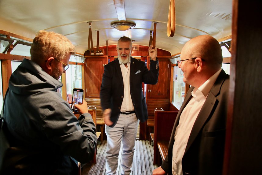 Th&uuml;ringens Verkehrsminister Steffen Sch&uuml;tz (BSW) zu Gast in Nordhausen