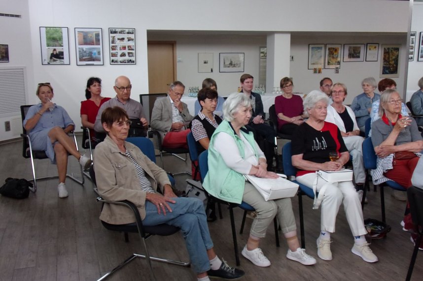 Finissage zur Sarah Kirsch Ausstellung in der Kreissparkasse