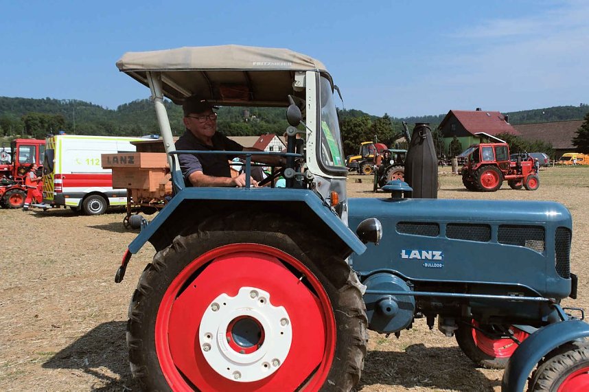 Peter Blei unterwegs beim Traktorentreffen