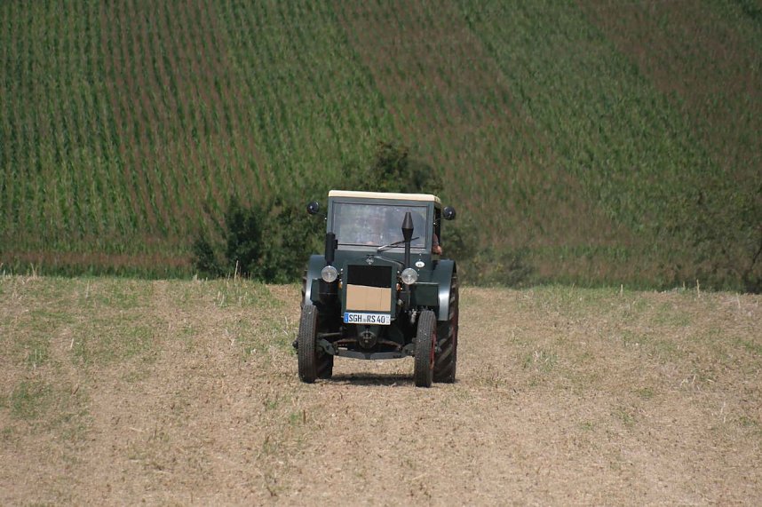 Peter Blei unterwegs beim Traktorentreffen