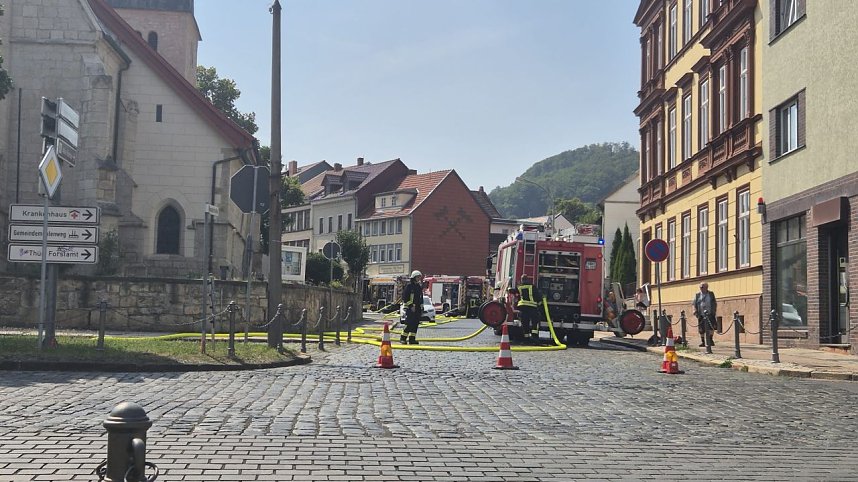 Brand in der Bleicher&ouml;der Hauptstra&szlig;e