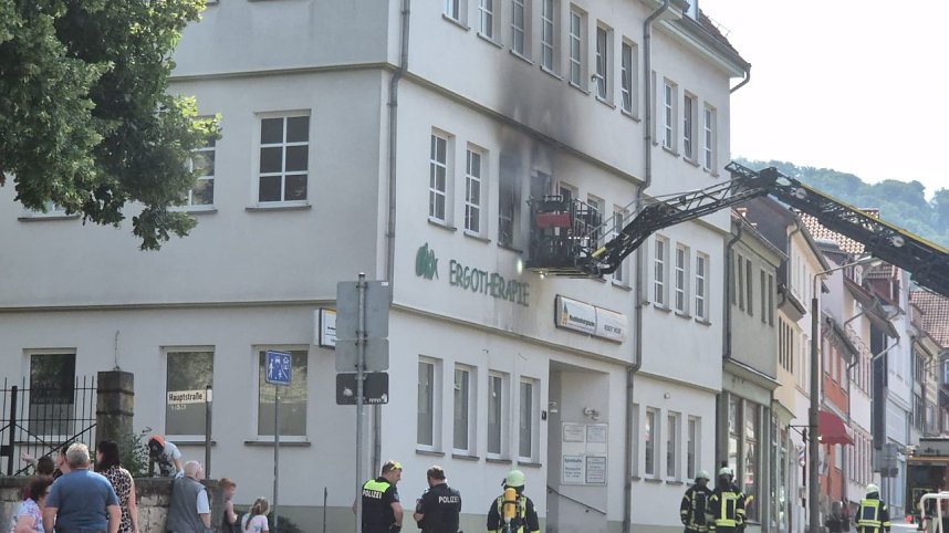 Brand in der Bleicher&ouml;der Hauptstra&szlig;e