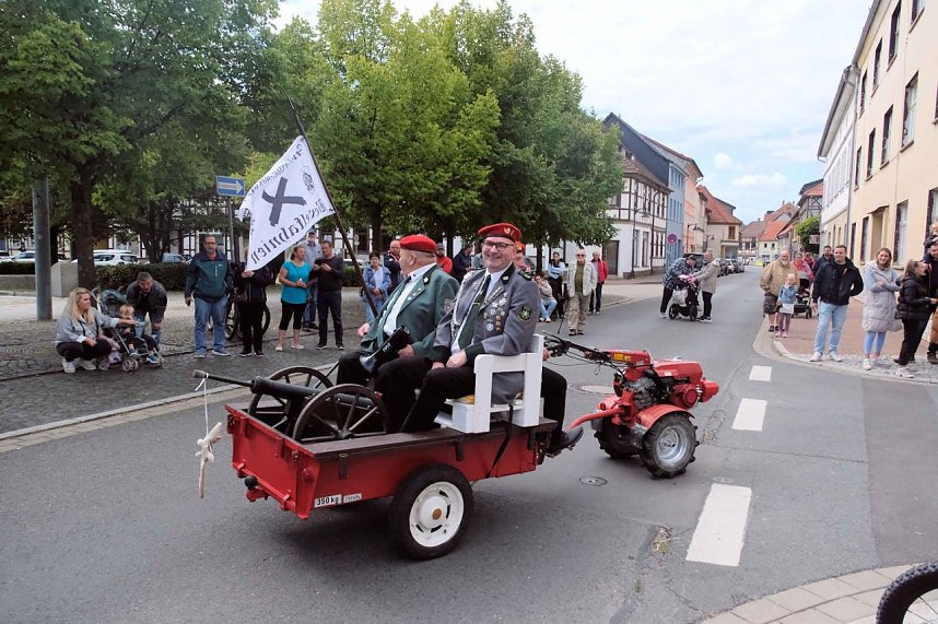 Peter Blei unterwegs beim Ellricher Sch&uuml;tzenfest