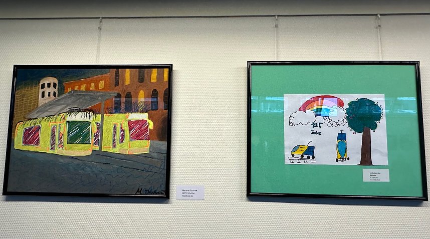 Bilderausstellung zum 125. Stra&szlig;enbahn-Jubil&auml;um in der Kreissparkasse Nordhausen 