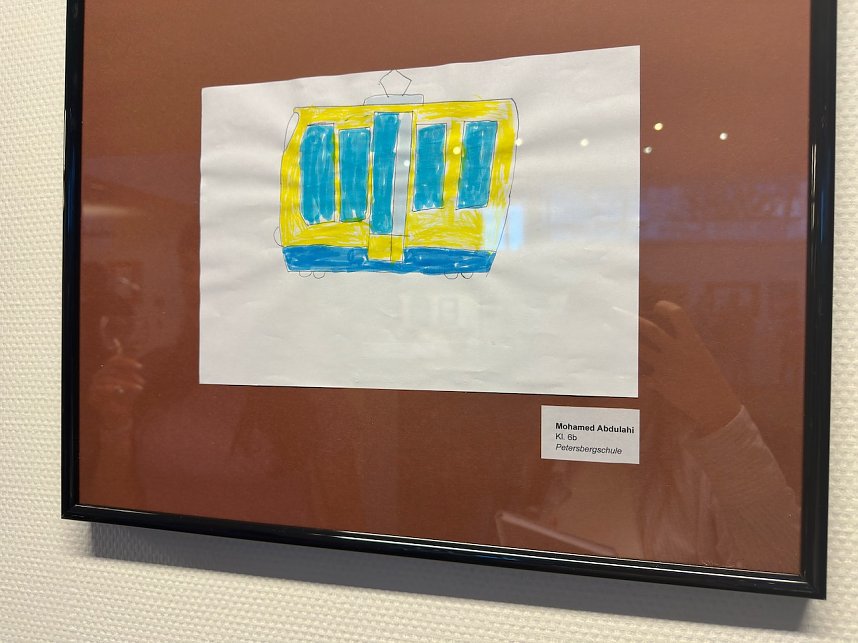 Bilderausstellung zum 125. Stra&szlig;enbahn-Jubil&auml;um in der Kreissparkasse Nordhausen 