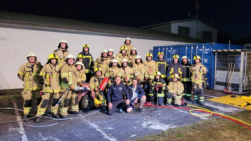 Gemeinsame Einsatz&uuml;bung der Freiwilligen Feuerwehren Bielen und Nordhausen Mitte