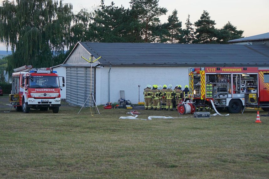 Gemeinsame Einsatz&uuml;bung der Freiwilligen Feuerwehren Bielen und Nordhausen Mitte