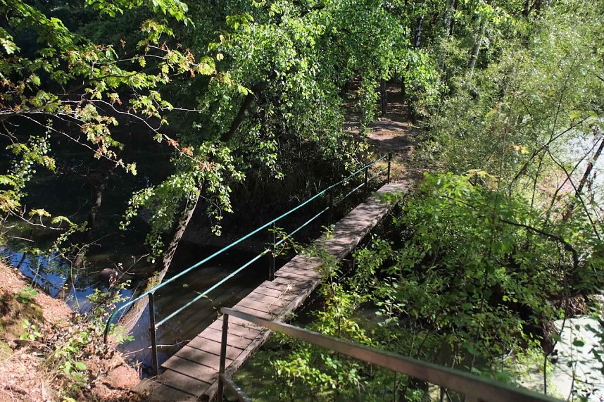 Peter Blei unterwegs am Wiesenteich