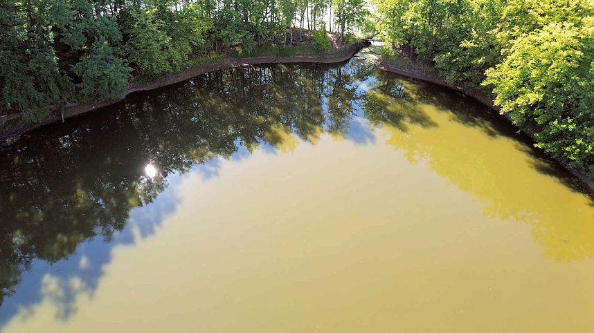 Peter Blei unterwegs am Wiesenteich