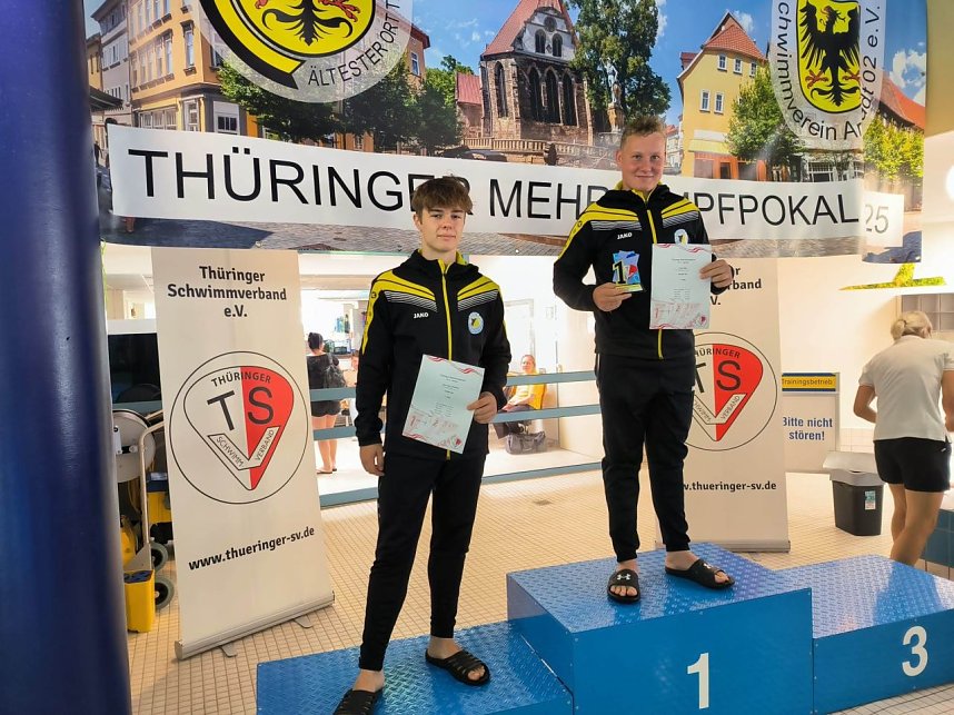 F&uuml;nf Nordh&auml;user Schwimmer nahmen am Mehrkampf in Arnstadt teil