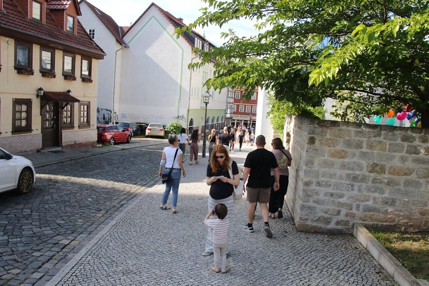 Kinderrechte-Fest in der Flohburg und Essen der Kulturen in der Kurzen Meile in Nordhausen