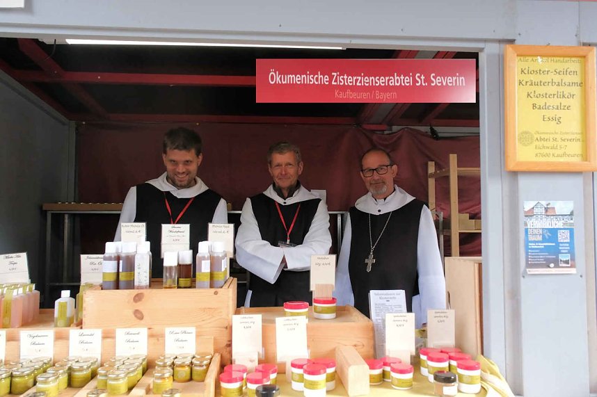 Peter Blei unterwegs beim Klostermarkt in Walkenried