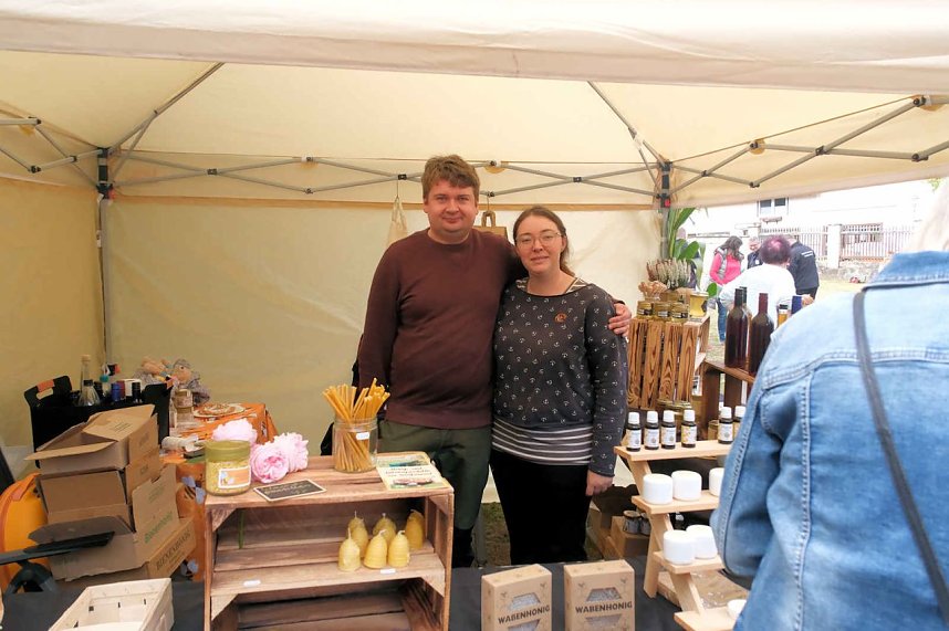 Peter Blei unterwegs beim Klostermarkt in Walkenried