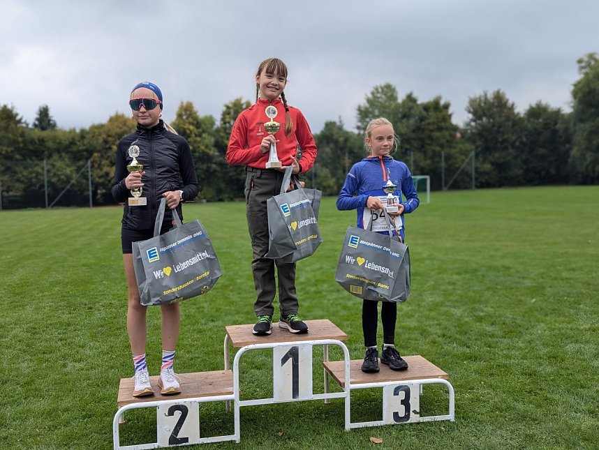 Der HSG Nachwuchs beim Stadtpark Lauf in Sondershausen