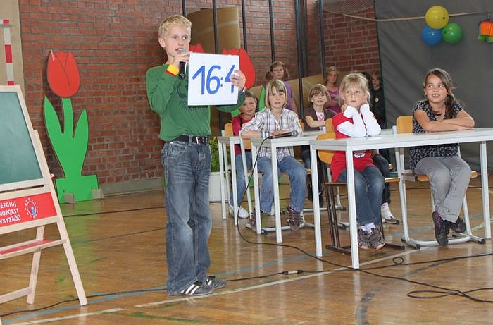 Eine Schule hat gefeiert