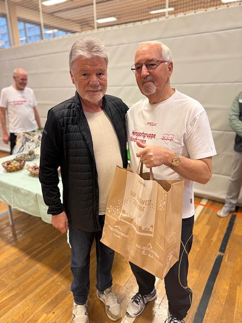 Ehrungsveranstaltung der Herzsportgruppe  f&uuml;r Gr&uuml;ndungsmitglied Dr. Kornmann