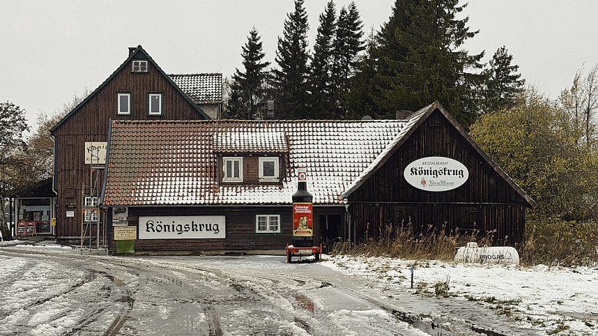 Erste Schneefall im Oberharz