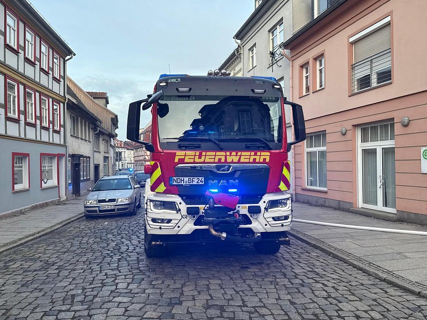 Brand in der Nordh&auml;user Altstadt