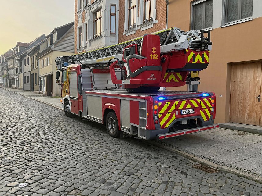 Brand in der Nordh&auml;user Altstadt