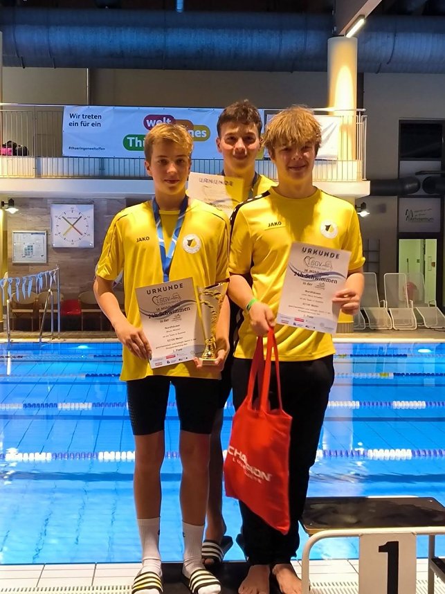 Nordh&auml;user Teilnehmer am 24-Stunden-Schwimmen in M&uuml;hlhausen