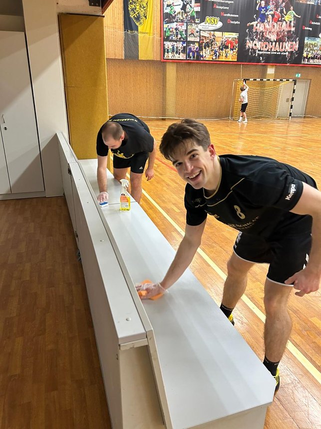 Vorbereitungen f&uuml;r das Handball-Wochenende