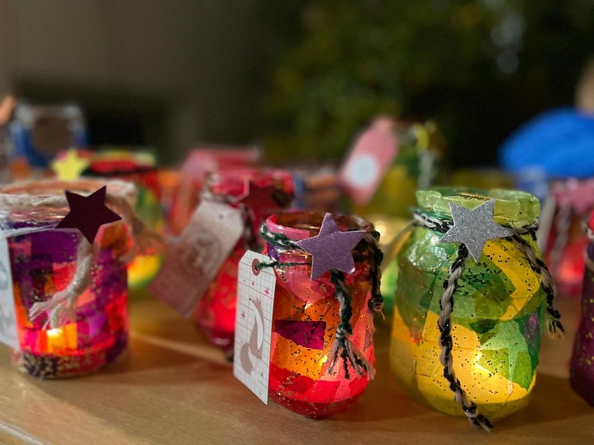 Lichterfest an der Grundschule in Petersdorf