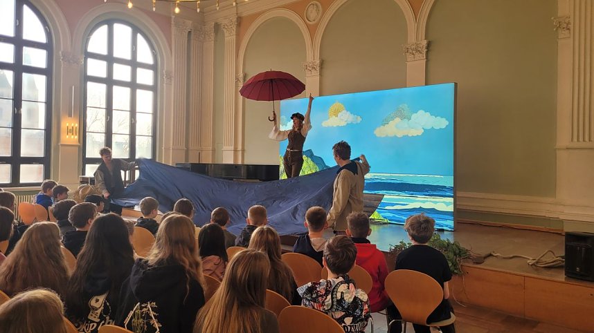 Das White Horse Theatre war wieder zu Gast am Humboldt-Gymnasium