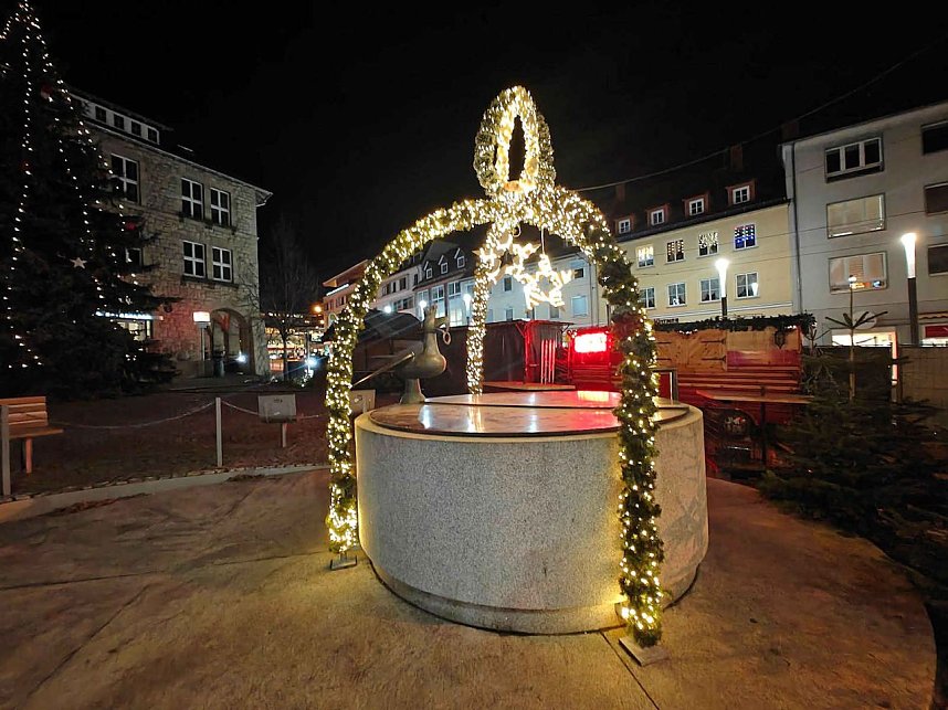 Peter Blei unterwegs im vorweihnachtlichen Nordhausen