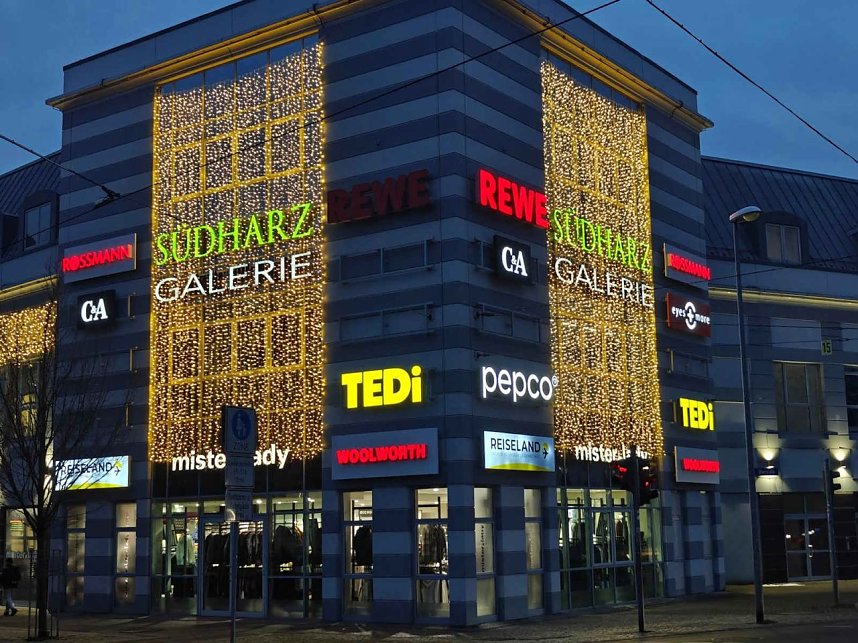 Peter Blei unterwegs im vorweihnachtlichen Nordhausen