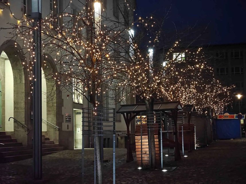 Peter Blei unterwegs im vorweihnachtlichen Nordhausen