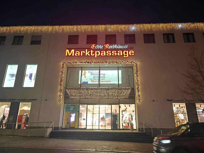 Peter Blei unterwegs im vorweihnachtlichen Nordhausen