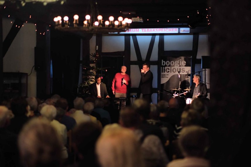 Peter Blei unterwegs beim Weihnachts-Boogie