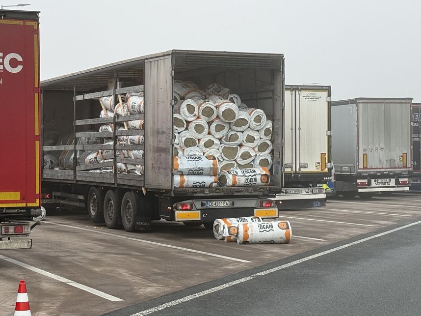 Kontrolle am Rastplatz Kesselberg