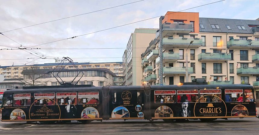 Mit dem Schienenbistro in Nordhausen unterwegs