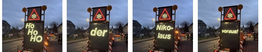 Der Nikolauskorso auf dem Weg durch Werther