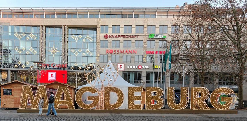 Peter Blei unterwegs in Magdeburg