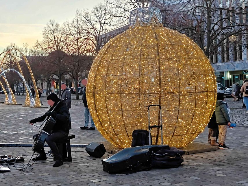 Peter Blei unterwegs in Magdeburg