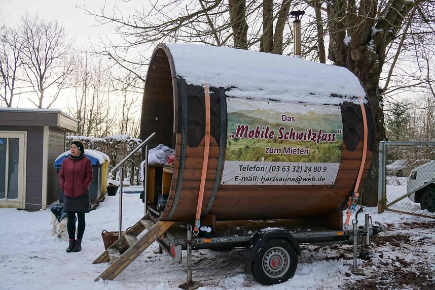 Mobile Fasssauna aus Werna 