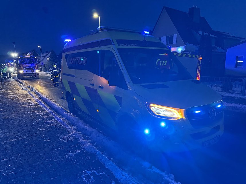 Feuerwehreinsatz in der Freiheitsstra&szlig;e in Krimderode