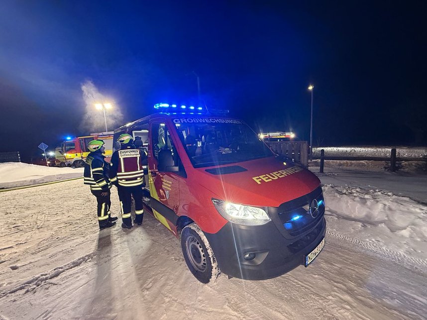 Einsatz bei eisigen Temperaturen