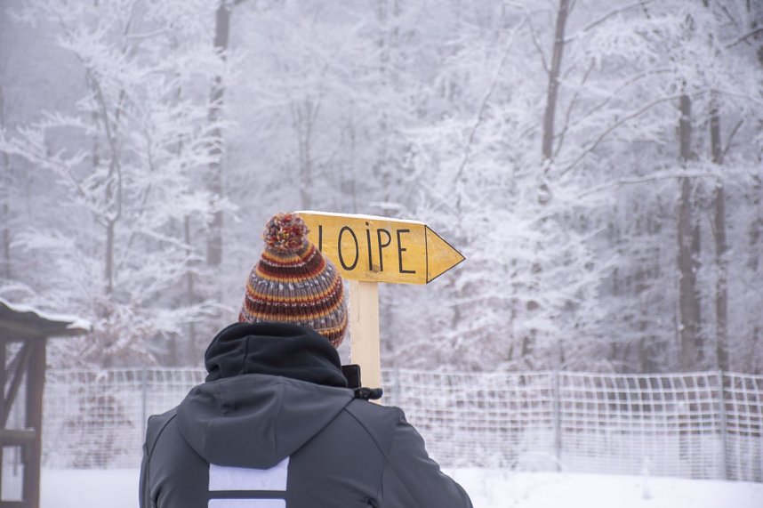 Die Loipe ab Rothes&uuml;tte ist wieder frisch gespurt.