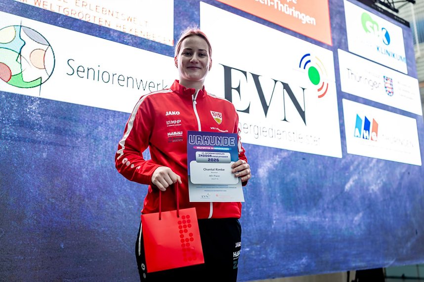 Bilder vom U-20-Wettkampf beim Kugelsto&szlig;-Indoor. 