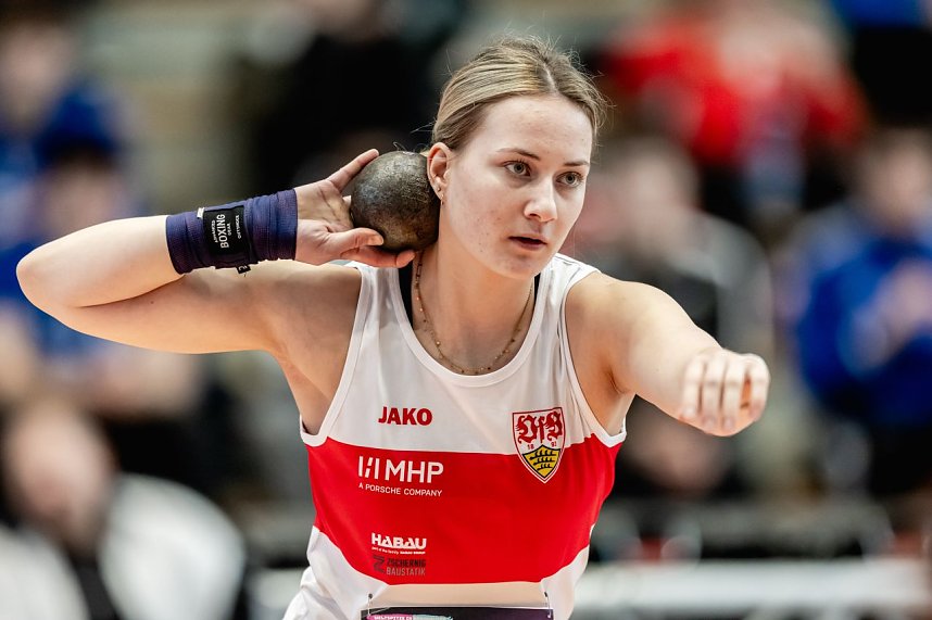Bilder vom U-20-Wettkampf beim Kugelsto&szlig;-Indoor. 