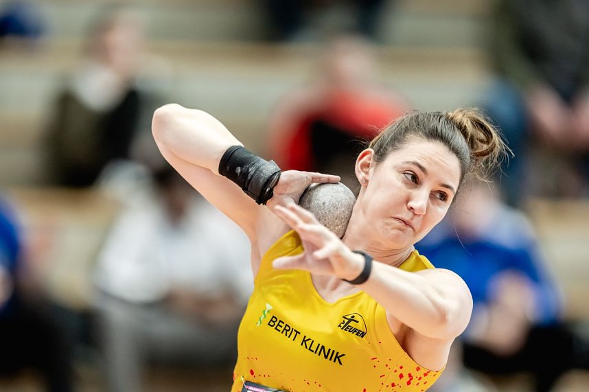 Bilder vom U-20-Wettkampf beim Kugelsto&szlig;-Indoor. 
