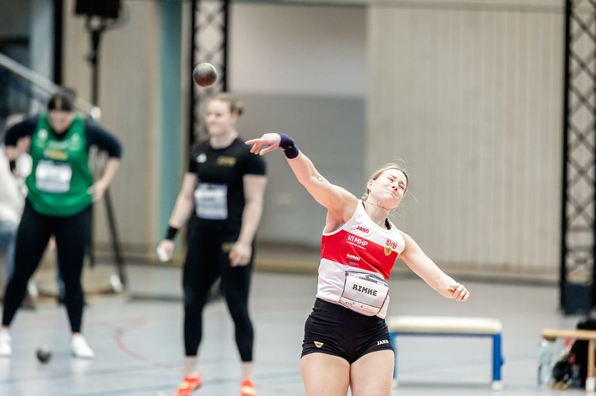 Bilder vom U-20-Wettkampf beim Kugelsto&szlig;-Indoor. 