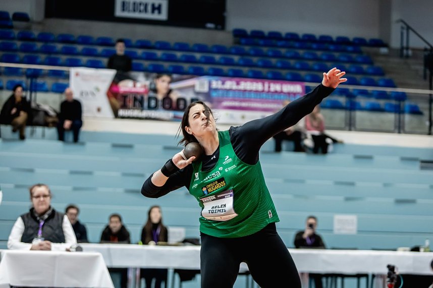Bilder vom U-20-Wettkampf beim Kugelsto&szlig;-Indoor. 