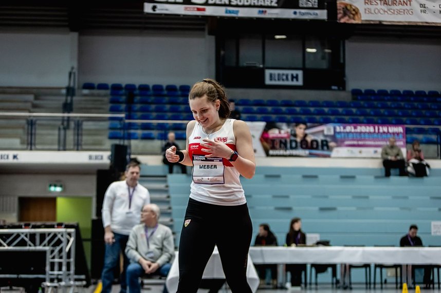 Bilder vom U-20-Wettkampf beim Kugelsto&szlig;-Indoor. 